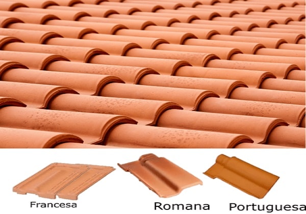 Telhas Cerâmica, Portugues, Francesa e Romana